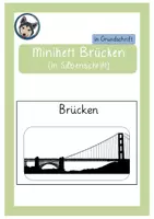 Vorschau - Arbeitsblätter - Miniheft Brücken (Silbenschrift) in Grundschrift - Deckblatt