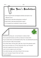 Vorschau - Arbeitsblätter - Conditional 1 - If-Clause 1 - New Year's Resolutions - Seite 2
