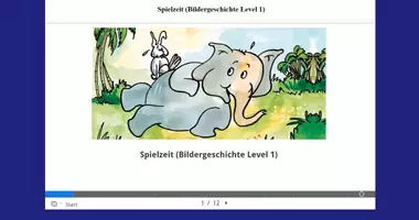 Vorschau - Arbeitsblätter - Spielzeit Kamishibai,Französisch-Deutsch,Interaktiv AB,H5P - Seite 1