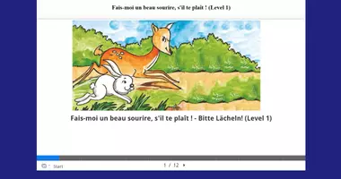 Aperçu - Affichage - Bitte Lächeln! Français-Allemand, interactif,H5P, Kamishibaï/Lesen/Moodle - Page de couverture