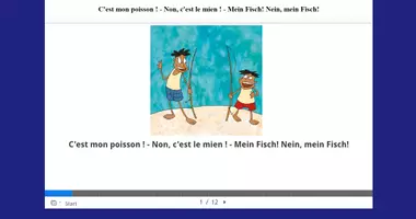 Aperçu - Affichage - C'est mon poisson,Français-Allemand, interactif,H5P - Page de couverture