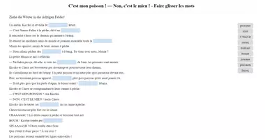 Aperçu - Affichage - C'est mon poisson,Français-Allemand, interactif,H5P - Page 2