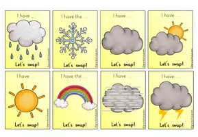 Vorschau - Spiele - Wortschatzspiel Let´s swap - "Weather and Days" - Seite 3