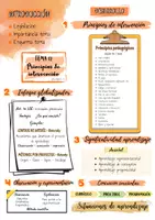 Vista previa - Tarjetas / Manipulativos - Esquema T12. Principios de intervención (Opos Ed. Infantil) - página 3