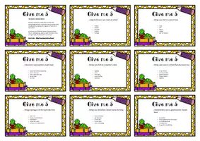 Vorschau - Spiele - Give me 5 - Schule, Back to School, School items - Seite 1