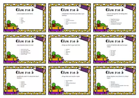 Vorschau - Spiele - Give me 5 - Schule, Back to School, School items - Deckblatt