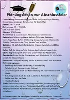 Vorschau - Anderer Materialtyp - Abschlussfeier - erste Planungsideen - Deckblatt