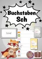 Vorschau - Arbeitsblätter - Buchstaben-Helden: Das sch - Deckblatt