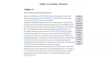 Vorschau - Arbeitsblätter - Asthma /Sachtext/PDF-Arbeitsblätter/interaktiv/H5P/Moodle/+Lösungen - Seite 2