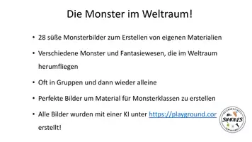 Vorschau - Bildkarten - Bilder für dein Material (Monster Weltraum) kommerziell nutzbar - Seite 2