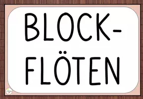 Vorschau - Bildkarten - Blockflöten Tafelmaterial Kl 1 - 4 - Seite 1