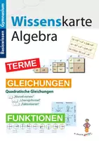 Vorschau - Poster - Wissenskarte Algebra - Terme, Funktionen, Gleichungen - DIN A1 - Deckblatt