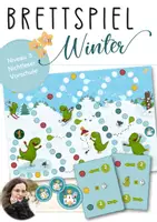 Vorschau - Spiele - Winter Brettspiel 3 - Vorschule Nichtleser - Deckblatt