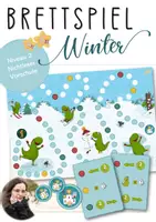 Vorschau - Spiele - Winter Brettspiel 2 - Vorschule Nichtleser - Deckblatt