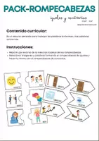 Vista previa - Juegos / Gamificación - PACK ROMPECABEZAS - Iguales y contrarios CAST.-CAT. - Portada
