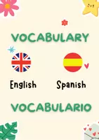 Vista previa - Refuerzo / NEE / Materiales de apoyo - VOCABULARY BOOK (ENGLISH-SPANISH) - página 2
