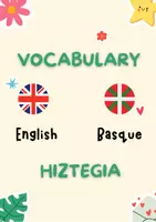 Vista previa - Refuerzo / NEE / Materiales de apoyo - VOCABULARY BOOK (ENGLISH-EUSKERA) - página 2
