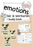 Vorschau - Arbeitsblätter - Bild- und Workarten "emotions and feelings"(Gefühle im Englischunterricht) + Buddybook - Deckblatt