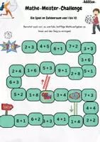 Vorschau - Arbeitsblätter - Gemeinsam auf Würfelreise: spielerisch addieren - Deckblatt
