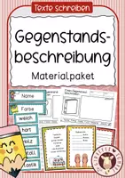 Vorschau - Unterrichtsreihen - Gegenstandsbeschreibung schreiben Grundschule – Materialpaket (Deutsch Klasse 2/3, Bildkarten & Arbeitsblätter) - Deckblatt