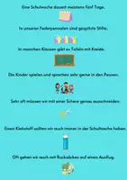 Vorschau - Fördermaterial/Inklusion - Laufdiktat 3-mal differenziert: Die Schule - Seite 1