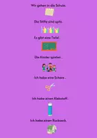 Vorschau - Fördermaterial/Inklusion - Laufdiktat 3-mal differenziert: Die Schule - Seite 3