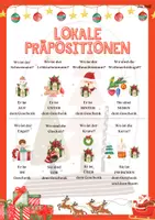 Vorschau - Klassenarbeiten - Weihnachts-wortschatz A1-A2 / Lokale Präpositionen - Seite 2