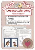 Vorschau - Arbeitsblätter - #SilvesterKnaller24 Materialpaket Lesespaziergänge Klasse 2-4 - Seite 1