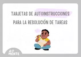 Vista previa - Refuerzo / NEE / Materiales de apoyo - Tarjetas de autoinstrucciones para resolver tareas - página 1