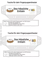 Vorschau - Mal- und Bastelvorlagen - Märchen-Fingerpuppen: Das hässliche Entlein - Seite 3