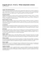Vista previa - Hojas de trabajo - Augusto (63 a.C.-14 d.C.) - Primer emperador romano - Portada