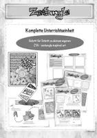 Vorschau - Unterrichtsreihen - Komplette Unterrichtseinheit zu Zentangle / Muster - Deckblatt
