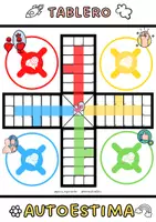 Vista previa - Hojas de trabajo - Autoestima tablero PARCHIS - Portada