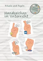 Vorschau - Poster - Handzeichen / Handsymbole im Unterricht - Deckblatt