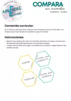 Vista previa - Refuerzo / NEE / Materiales de apoyo - COMPARA- con animales - Portada