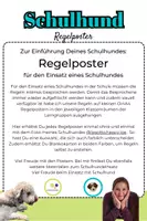 Vorschau - Poster - Schulhund | 15 Regelposter je 2 Designs + Blanko 32 Poster - Seite 1
