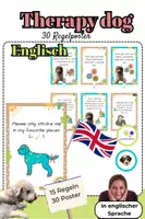 Vorschau - Poster - Englisch: Schulhund | 30 Regelposter plus 2 Blanko - Deckblatt