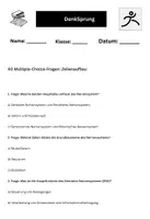 Vorschau - Arbeitsblätter - 40 Multiple-Choice-Fragen: Zellenaufbau - Seite 1