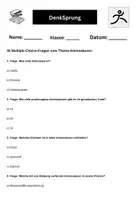 Vorschau - Arbeitsblätter - 40 Multiple-Choice-Fragen zum Thema Aminosäuren - Seite 1