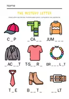 Vista previa - Hojas de trabajo - Clothes activities 4-5 years - página 1