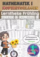 Vorschau - Arbeitsblätter - Lerntheke Mathematik Klasse 1 Fit im Zahlenraum 20 - Frühling - Seite 1