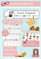 Vorschau - Arbeitsblätter - Herbst Klappheft Klasse 1 - sinnentnehmendes Lesen - Deckblatt