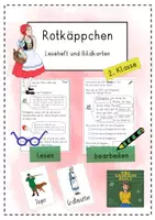 Vorschau - Arbeitsblätter - Märchen: Rotkäppchen Leseheft 2. Klasse - Deckblatt