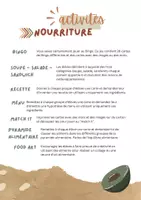 Aperçu - Jeux - Bingo "nourriture" - Francais FLE - Page 1