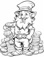 Vorschau - Mal- und Bastelvorlagen - 100 Ausmalbilder zum St Patrick's Day für Kinder - Seite 1