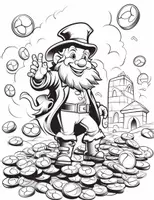 Vorschau - Mal- und Bastelvorlagen - 100 Ausmalbilder zum St Patrick's Day für Kinder - Seite 2