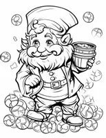 Vorschau - Mal- und Bastelvorlagen - 100 Ausmalbilder zum St Patrick's Day für Kinder - Seite 3