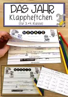 Vorschau - Anderer Materialtyp - Das Jahr – Klappheftchen (für die 3. und 4. Klasse) - Deckblatt
