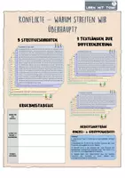 Vorschau - Arbeitsblätter - Konflikte – warum streiten wir überhaupt? (Streitgeschichten) - Deckblatt