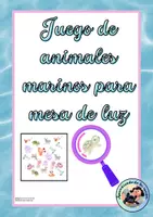 Vista previa - Unidades / Secuencias / Situaciones de Aprendizaje - Juego de animales marinos para mesa de luz - Portada